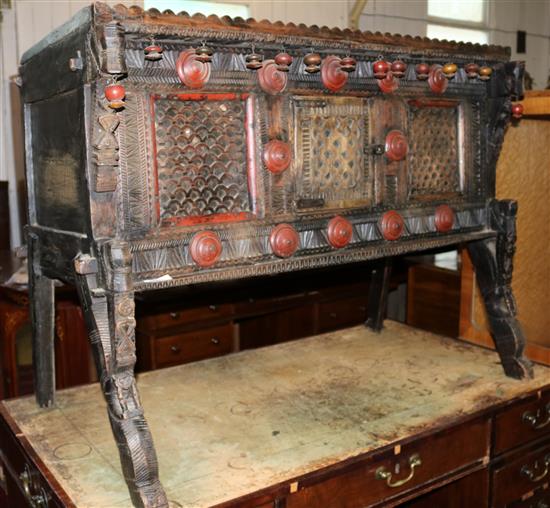 Carved dowry chest